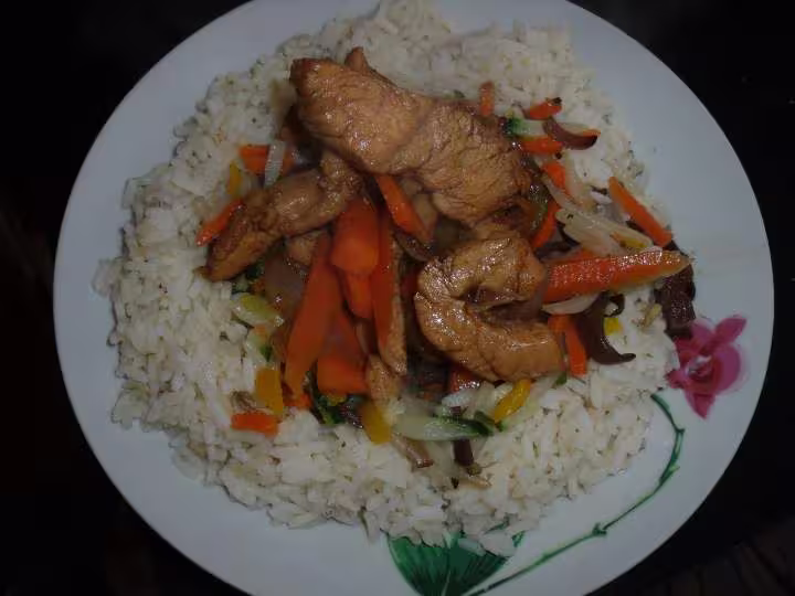 Poulet au caramel version chinoise