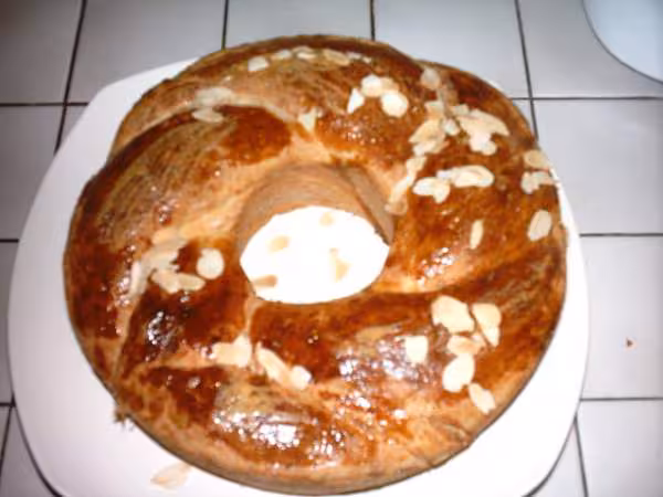 Couronne tresse a la pate d amande