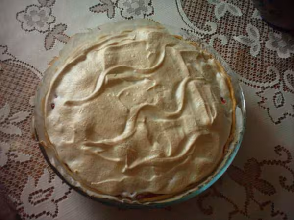 Tarte meringue a la groseille