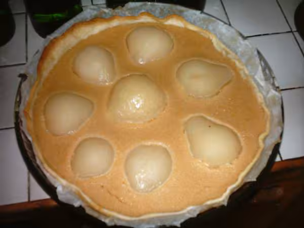 Tarte poire caramel