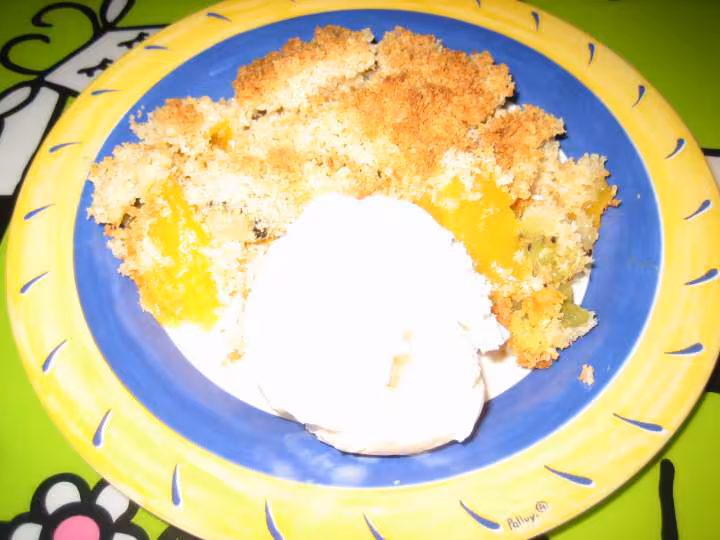 Crumble mangue kiwi a ma facon