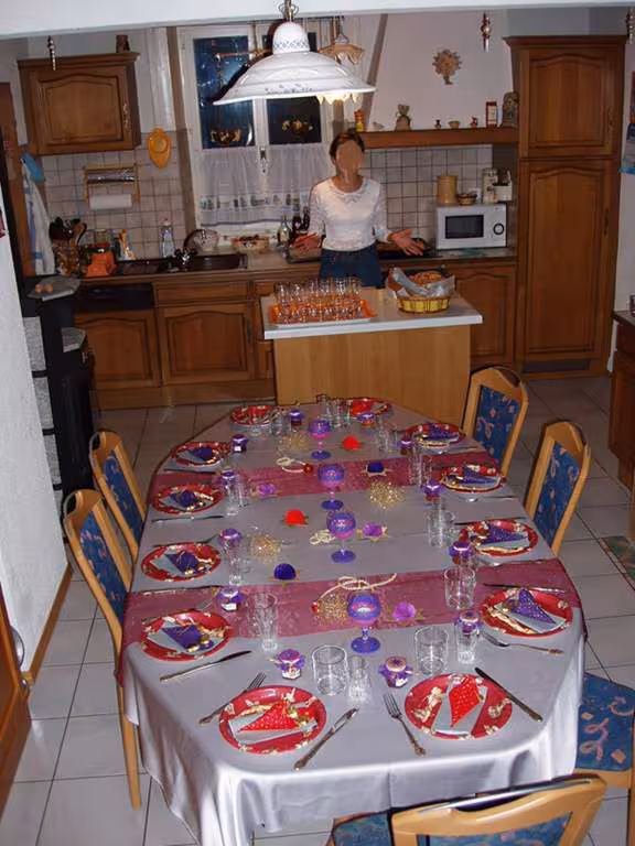 Mes tables du reveillon de noel 2004