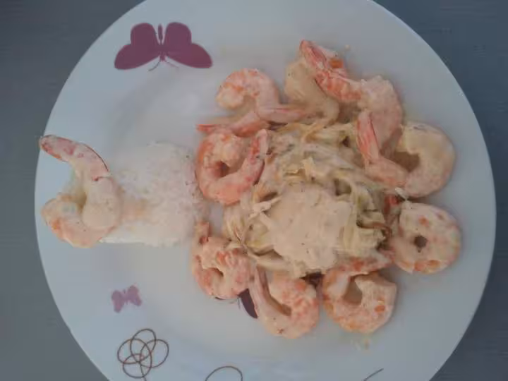 Crevettes poireaux