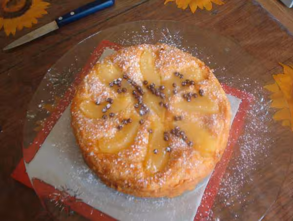 Gateau basque aux poires