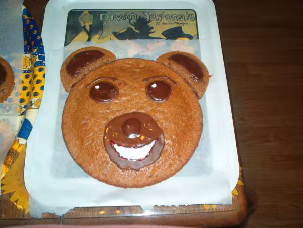 Gateau petit ours brun