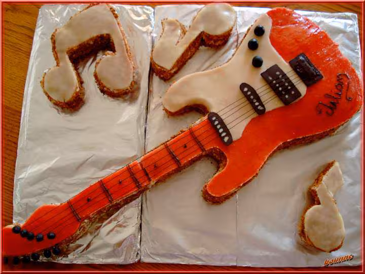 Gateau theme johnny hallyday