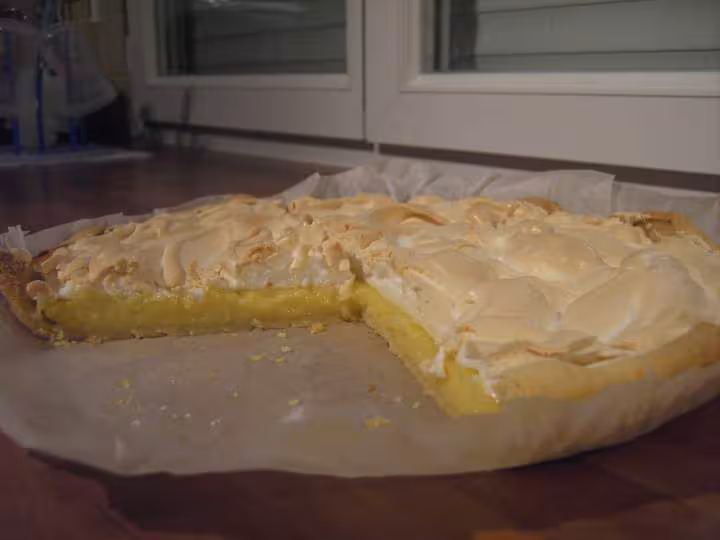 Interieur de la tarte aux citrons