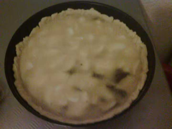 Tarte poires chocolat avant cuisson