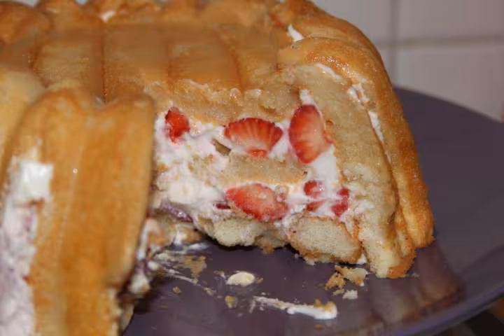 Charlotte aux fraises toute simple 2