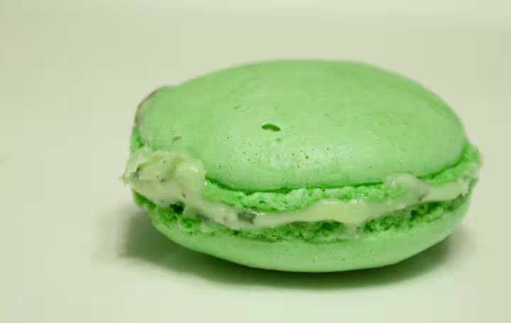 Macaron menthe fraiche