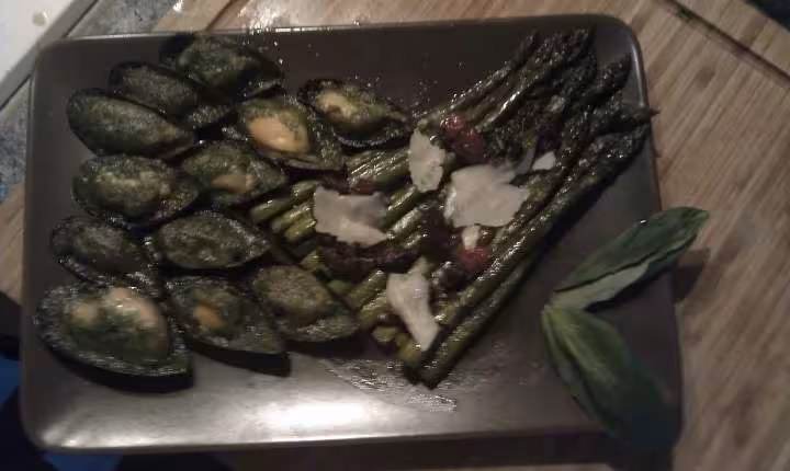 Asperge rotie au parmesan
