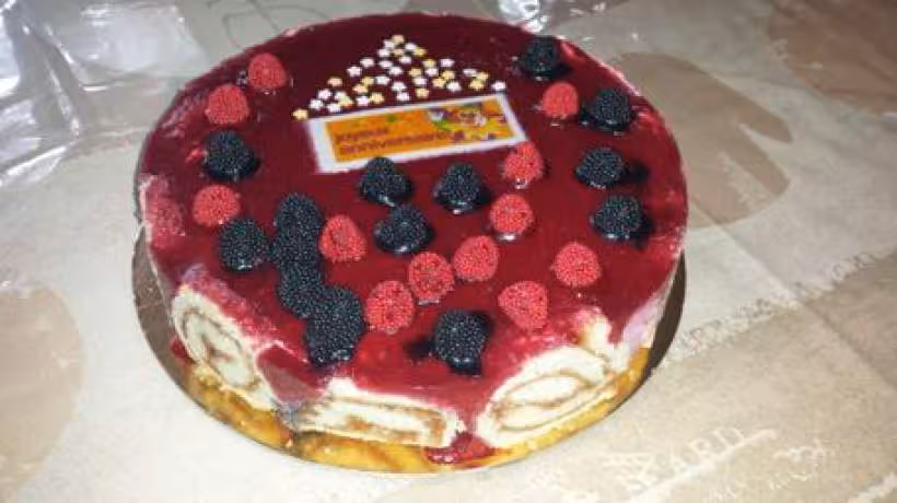 Bavarois a la framboise