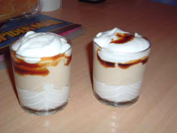 Mousse cafe et fromage blanc