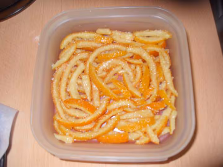 Orangettes au sucre