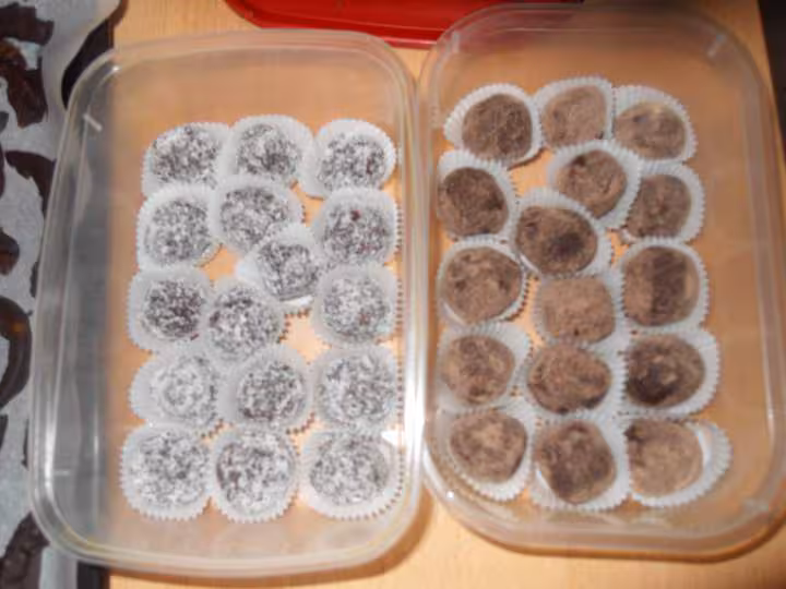 Truffes cacao et coco