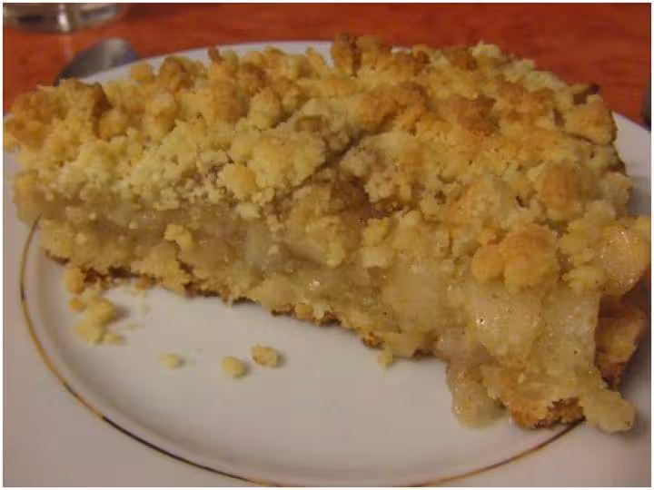 Tarte aux pommes crumble
