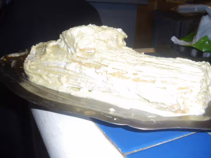 Essais buche creme au beurre