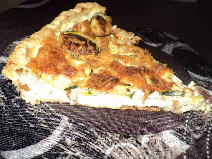 Quiche courgette jambon et boursin
