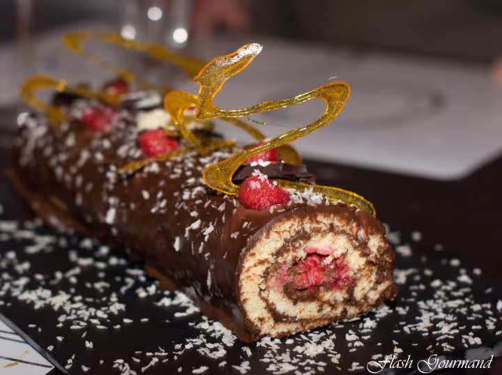 Buche chocolat framboise