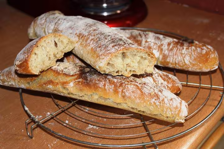 Baguettes methode ciabatta