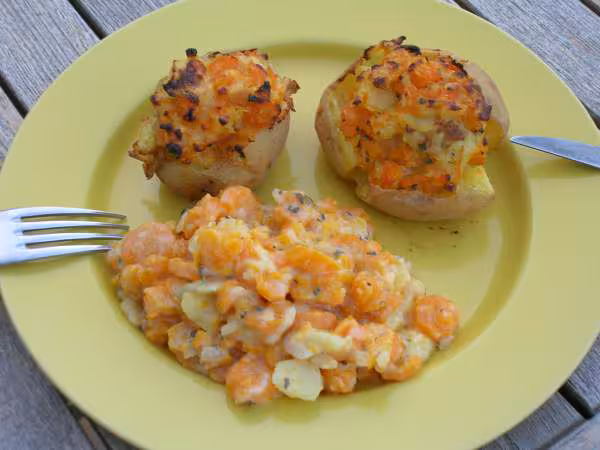 Carottes fumees en coque de pomme de terre