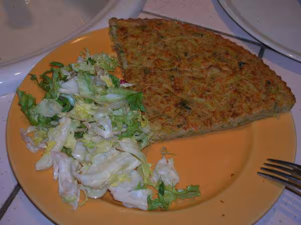 Galette poireaux et oignon