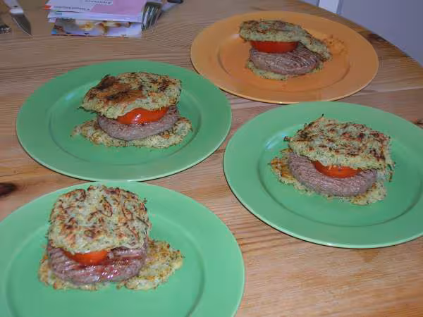 Hamburger de galettes de pommes de terre