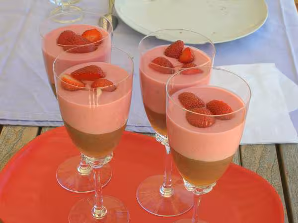 La mousse choco fraises