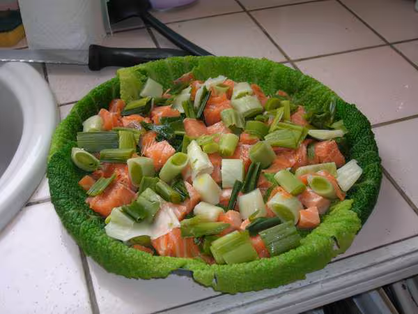 Tarte aux 2 saumons etape 2
