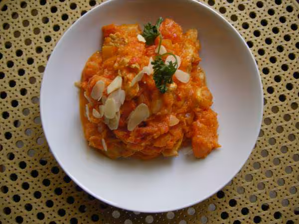 Courge dinde au curry