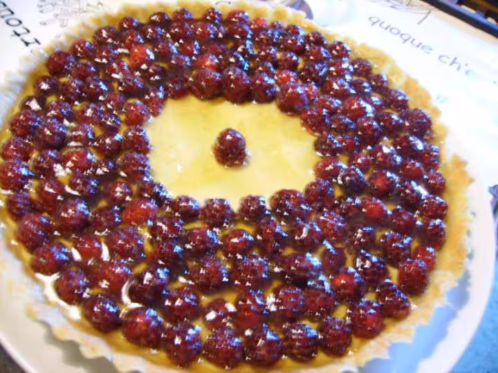 Tarte aux framboises