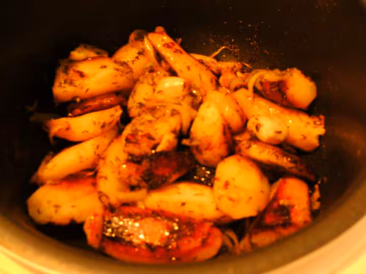 Pommes de terre caramelisees