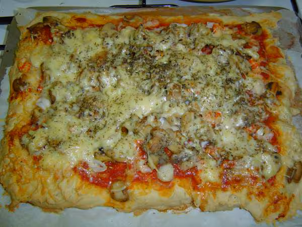 Pizza cuite