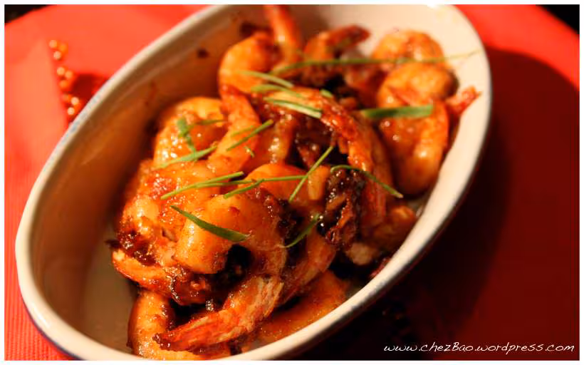 Crevettes caramelisees