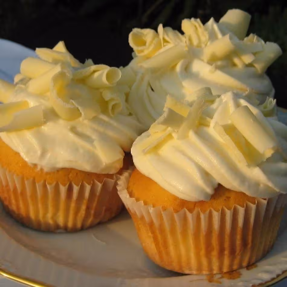 Cupcakes chocolat blanc