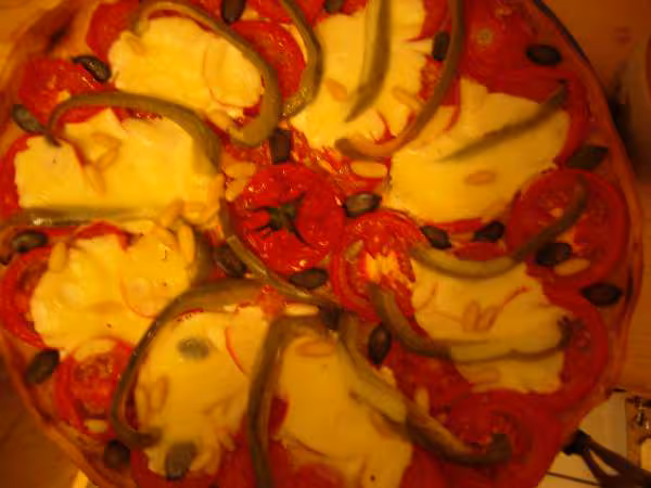 Tarte simplissime tomate moutarde mozza