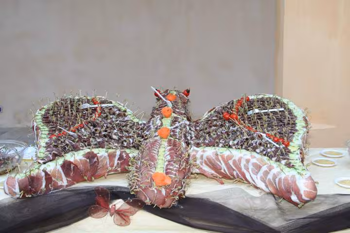 Papillon de charcuterie corse