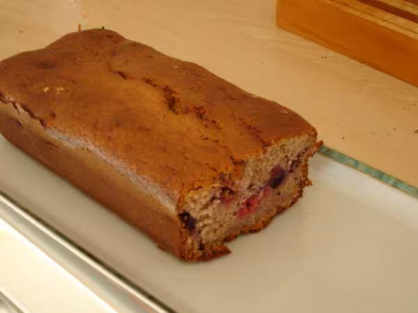 Cake aux framboises
