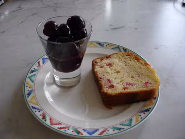 Cerises au sirop d amandes