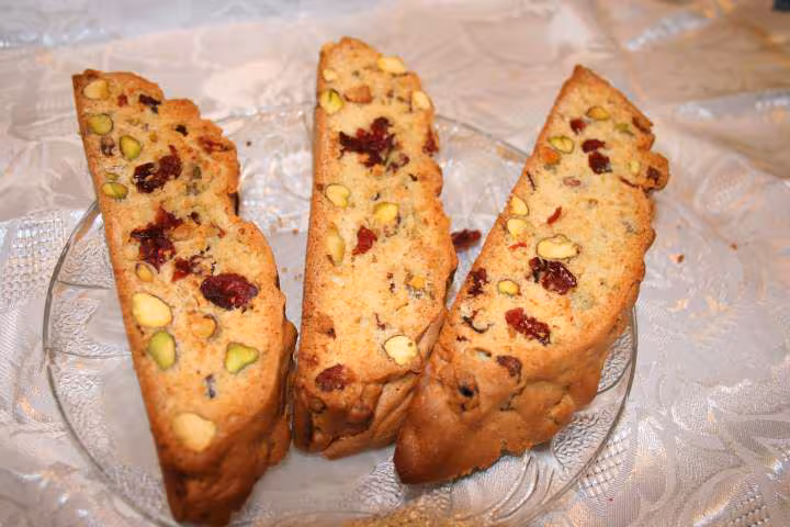 Croquants pistache cranberries
