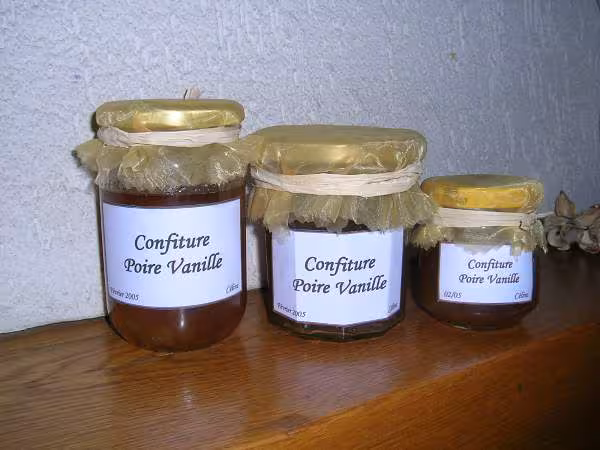 Confiture poire vanille