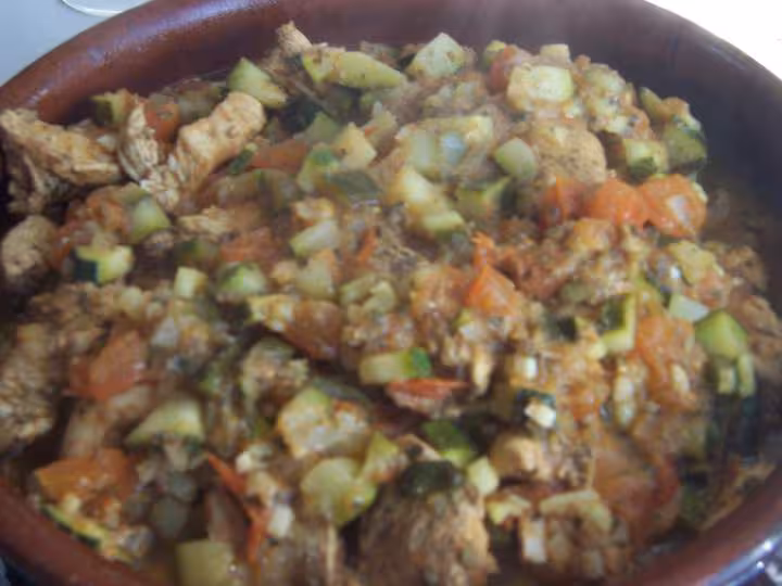 Poulet aux courgettes ww realise par zhom coache par moi