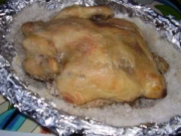 Poulet en croute de sel