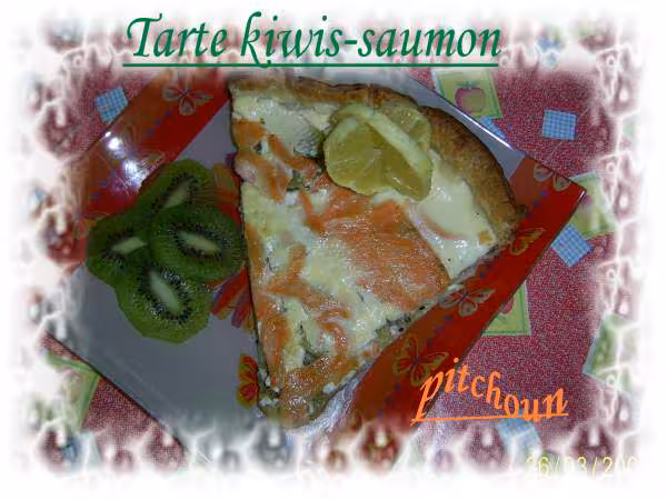 Tarte kiwis saumon ww