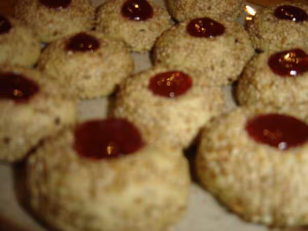 Ghoribas au sesame et a la confiture
