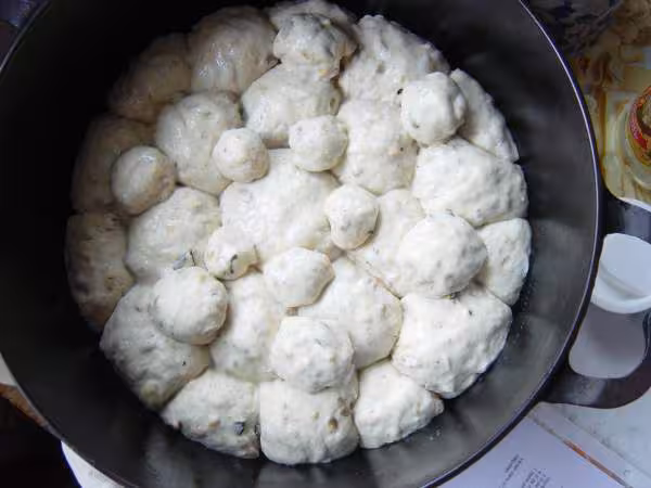 Avant cuisson pain petites boules au mix de graines