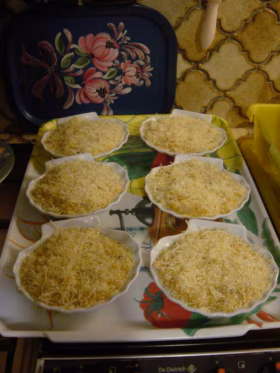 Coquilles de brochet crevettes et moules
