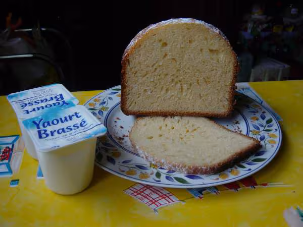 Gateau au yaourt coupe