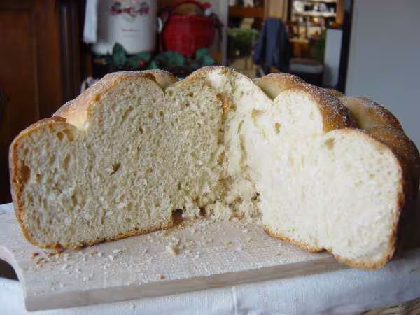 La mie du pain aux oeufs