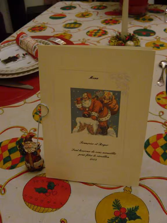 Le menu de noel